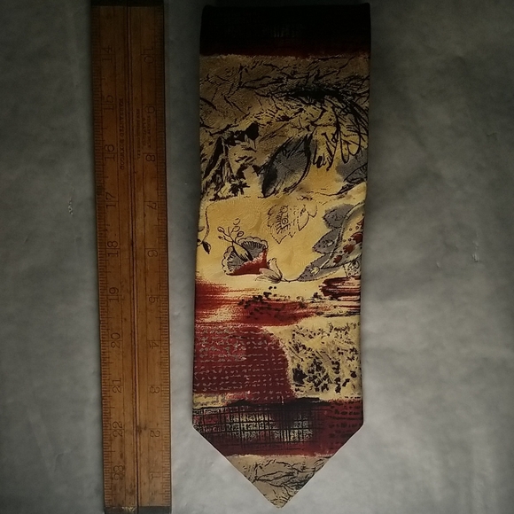 Other - Vintage Giovanni Milano Artistic Patterned Tie 100% Silk